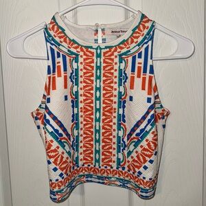 Colorful Geometric Sleeveless Dress